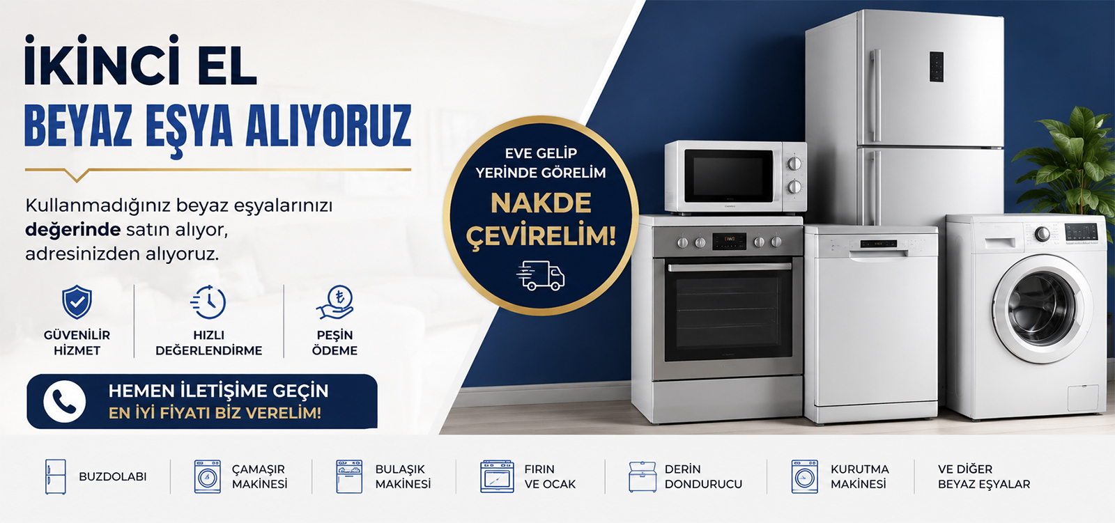 2. El Beyaz Eşyanı Sat
