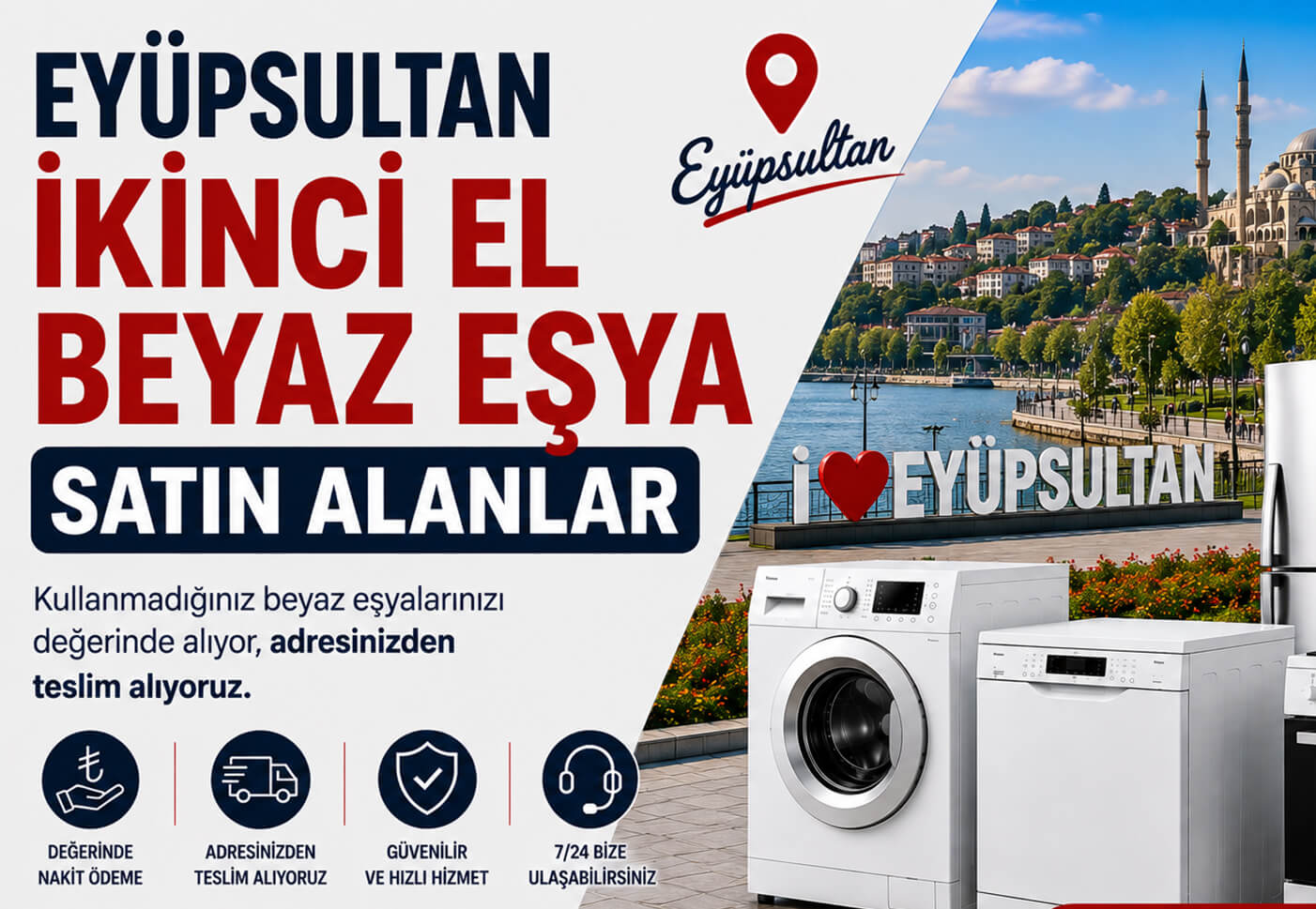 Eyüpsultan İkinci El Beyaz Eşya Satın Alanlar